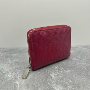 Louis Vuitton Fuschia Epi Leather Zippy Coin Purse Wallet Zip Around Luxury